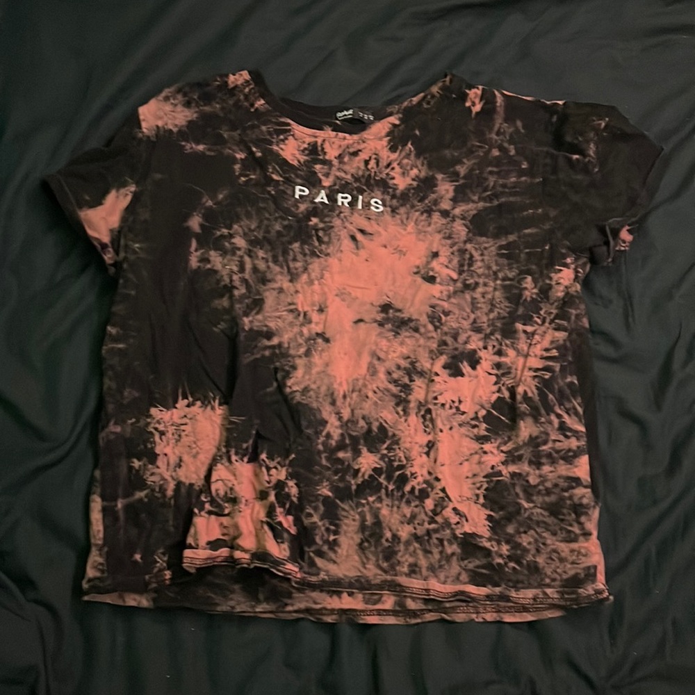 Black/tan kids medium tee